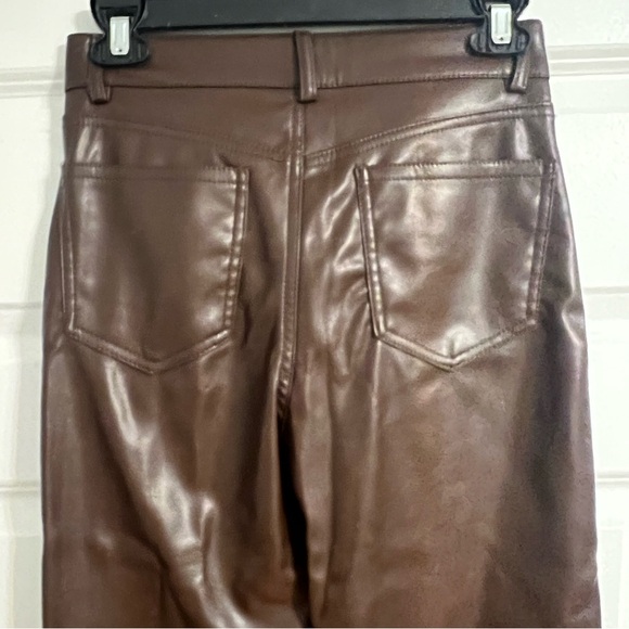 Garage brown faux leather pants - Picture 4 of 7